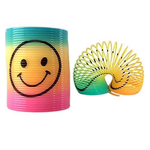 24 Piezas Mini Juguetes de Muelle de Arco Iris, Mágico Colorido Muelles Ideales para Cumpleaños Regalos de Fiestas Infantiles, Rellenar Bolsas de Fiesta, Calcetines de Navidad, Premios de Clase