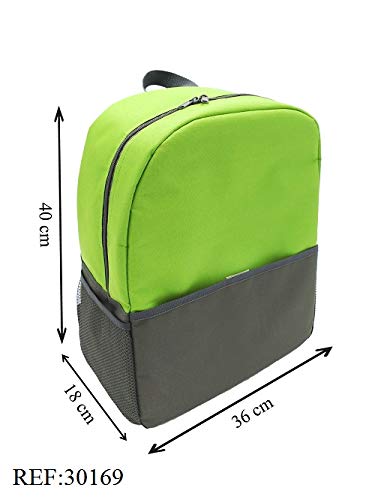 24Litros Mochila Termica Porta Alimentos de Refrigeración Aislado Resistente al Agua Portátil Mochila de Refrigeración Suave para la Playa/Picnic / Día de Campo/Barbacoa … (VERDE)