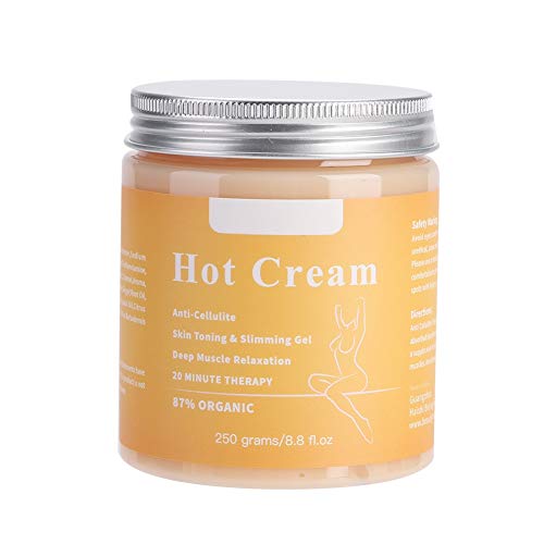 250g Crema caliente para celulitis, Quemador de grasa Crema adelgazante Suero anticelulítico Adelgazante Chiles Quemador de grasa Crema de masaje para masaje corporal Firmas Piel Relajación muscular
