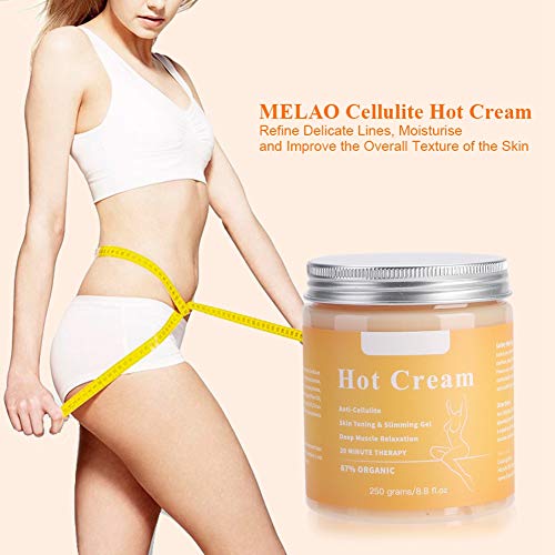 250g Crema caliente para celulitis, Quemador de grasa Crema adelgazante Suero anticelulítico Adelgazante Chiles Quemador de grasa Crema de masaje para masaje corporal Firmas Piel Relajación muscular