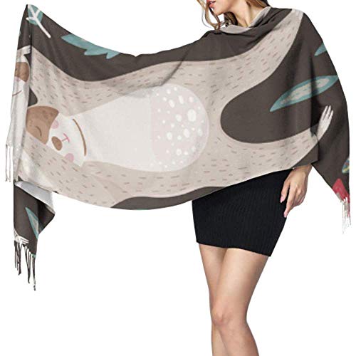 27 'x77' Bufanda suave Cachemira Dabbing Lazy Cute Animal Girls Bufandas Wrap Women Shawl Elegante manta grande y cálida