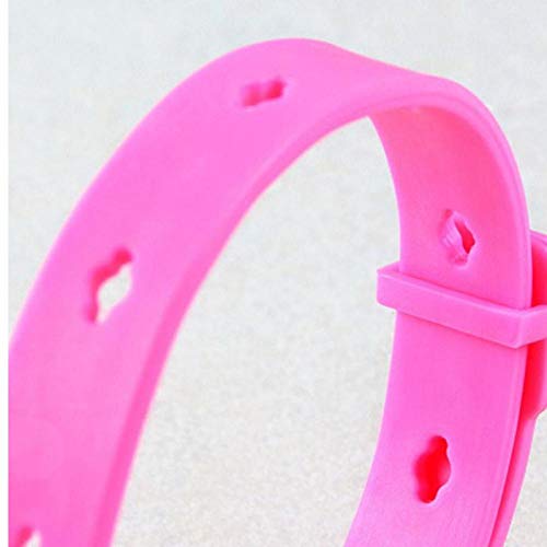 2pcs / Set Nuevo Collar de Moda único de la Novedad del Anillo del Cuello del Animal doméstico Deja lejos de pulga Mite Piojo Accesorios Animales Remedio