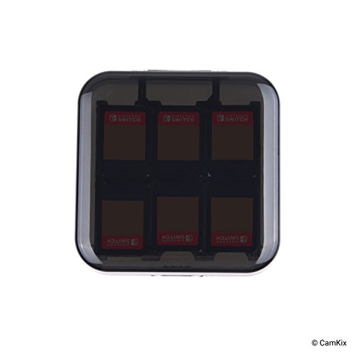 2x CamKix Funda de juego compatible con Nintendo Switch - Para hasta 48 juegos de conmutador Nintendo - Organizador de tarjeta de juego - Contenedor de viaje - 2x Funda dura con 24 insertos