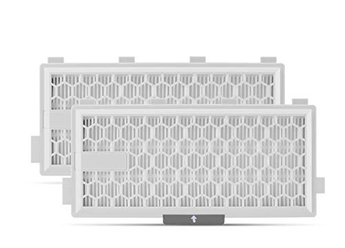 2x comp. De filtro HEPA Supremery. para filtro aspirador Miele SF-HA 50 con carbón activado contra olores para S8000 S6000 S5000 serie S4000 Completo C2 C3 Compacto C1 C2 S8340 S6240 S5211