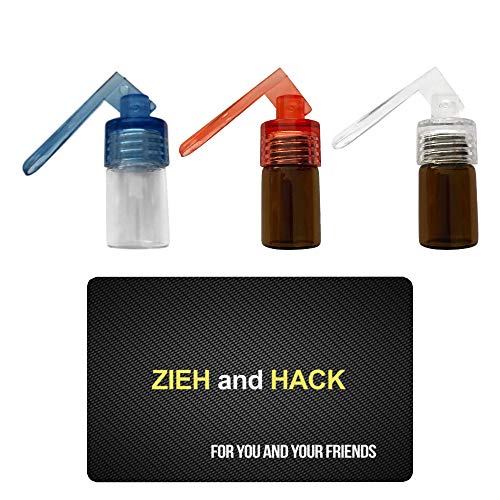 3 dosificadores con Cuchara y Tarjeta de Tirar y Picar Straw Snuff Bat Snorter Nasal Tube Bullet Sniffer Snuffer Dosificador para Chupete de Tabaco