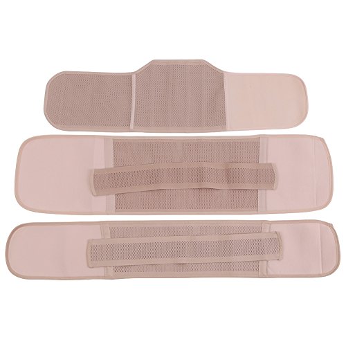 3-en-1 Venda de venda del vientre postnatal vendaje M L XL XXL, Beige transpirable Post Embarazo Soporte del cuerpo que adelgaza la correa de la venda posparto de la recuperación del vientre(M)