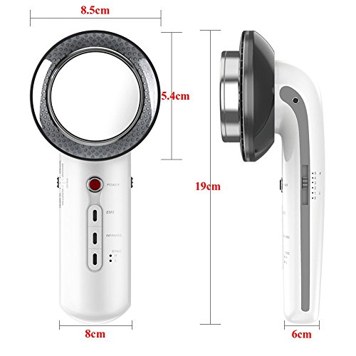 3 en 1Ultrasónica Máquina de Cavitación,EMS Terapia de luz infrarroja eliminación de grasa ultrasonido fisioterapia masajeador dispositivo para la cara y el cuerpo