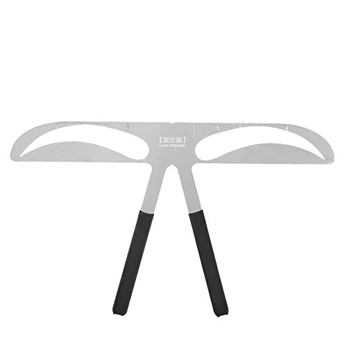 3 Estilos Regla de Ceja Plantilla Combinación Ceja Striker Pinza Herramienta de Medición de Cejas (Cejas de Mujeres)