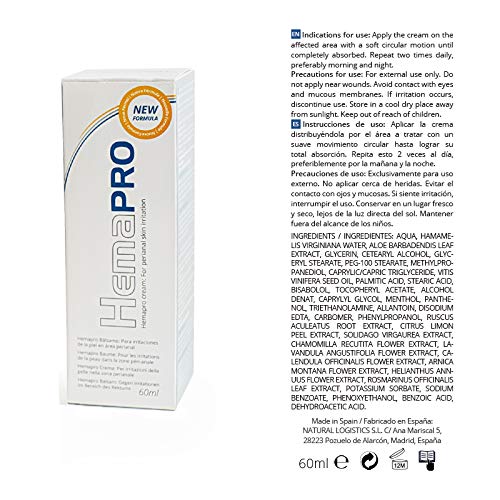 3 Hemapro Pills + 3 Hemapro Cream: Pastillas y Crema para prevenir y aliviar hemorroides