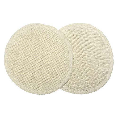 3 pares de compresas de lactancia, de lana y seda, 3 capas, redondas, 13 cm, extra de calidad, lana virgen y seda de bourette, con propiedades de cuidado, ideal para pezones irritados, lavable