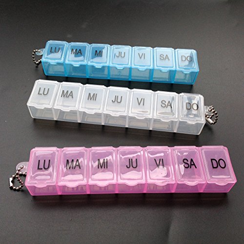 3 pastilleros Caja de Pastillas,7 dias de la semanal,HC Enterprise-h04