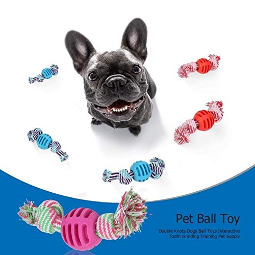 3 PCS de Perro de Juguete for Mascotas Chew de la Cuerda del Juguete, la dentición y la ansiedad, Limpieza de los Dientes de formación al Aire Libre Diversión Huangchuxin (Color : Red)