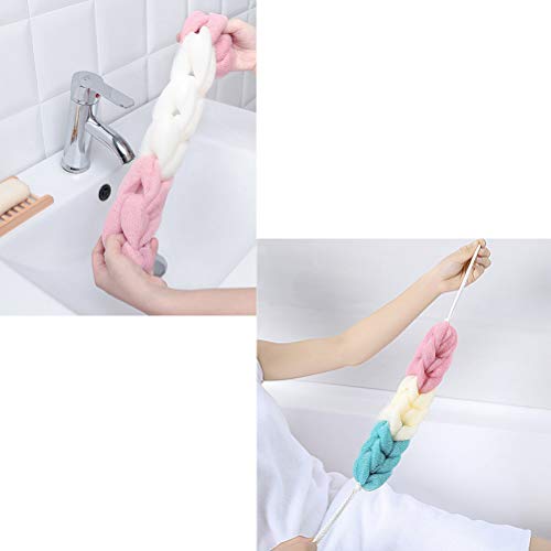 3 piezas de tiras de baño largas, baño creativo, toalla de ducha, exfoliante corporal, accesorio de baño para baño, baño casero