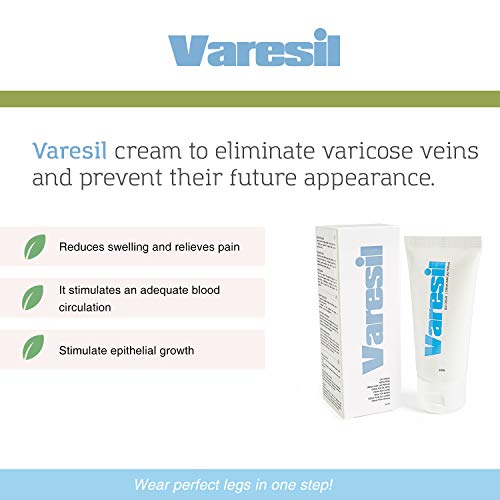 3 Varesil Pills + 3 Varesil Cream: Pastillas y Crema para prevenir y aliviar las varices