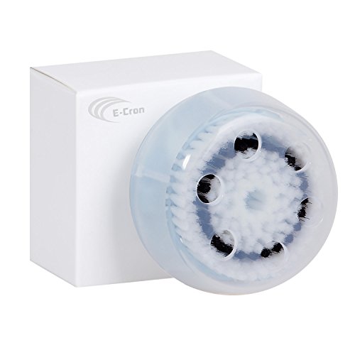 3 x cabezas de cepillo E-Cron®. Cabezal de cepillo para la limpieza facial para la piel delicada de Clarisonic (Delicate). Compatible con Mia 1, 2, 3 (Aria), SMART Profile, Alfa Fit, Plus, Sonic Radiance.
