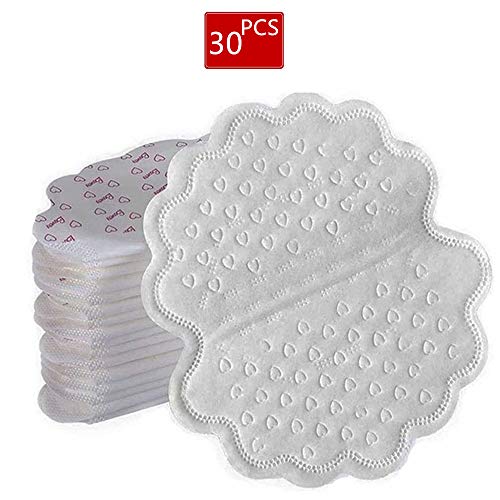 30 almohadillas de transpiración para axilas desechables, almohadillas de transpiración, axilas, absorbentes de sudor, para mantener las axilas secas y la ropa limpia para mujeres y hombres