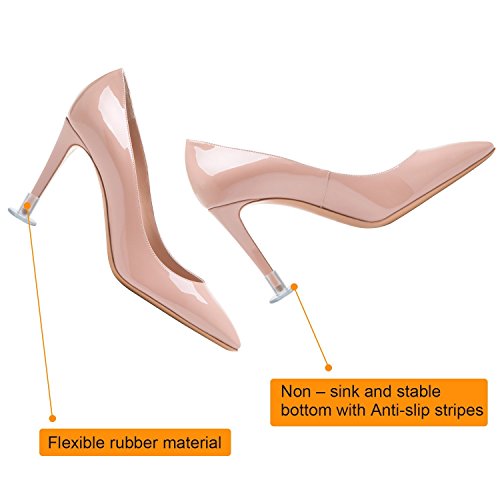 30 Pares de Protectores Trasparentes Para Tacón Alto, Para Bodas o Eventos al Aire Libre