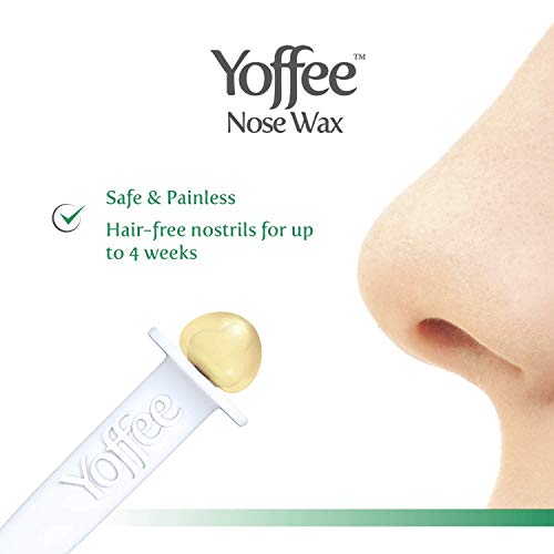 30 Sticks Yoffee Nose Wax el Original - Depilación nariz y orejas, sistema aplicadores de cera para microondas, limpio, rápido y fácil de aplicar.