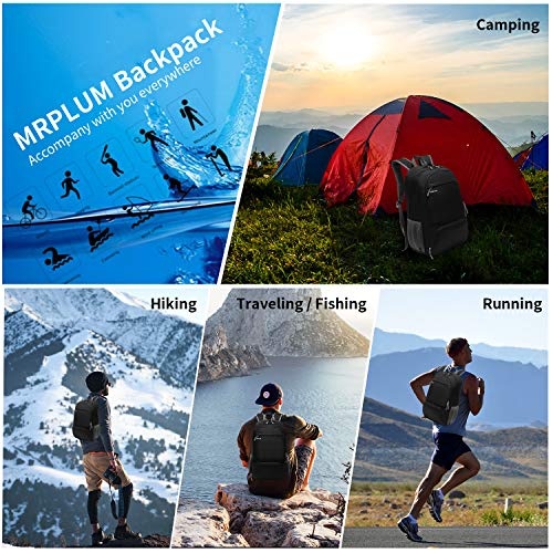 30L ligero Packable mochila, mrplum Unisex Durable resistente al agua práctico mochila para viajes y deportes al aire libre (Púrpura)