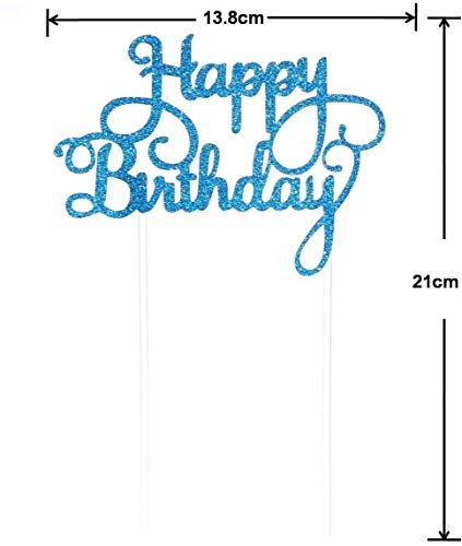30Piezas Feliz cumpleaños, Torta, Topper Papel Dorado Cupcake Topper de Pastel versátil y Duradero Suministros de Fiesta de cumpleaños Decoraciones- 6 Colores