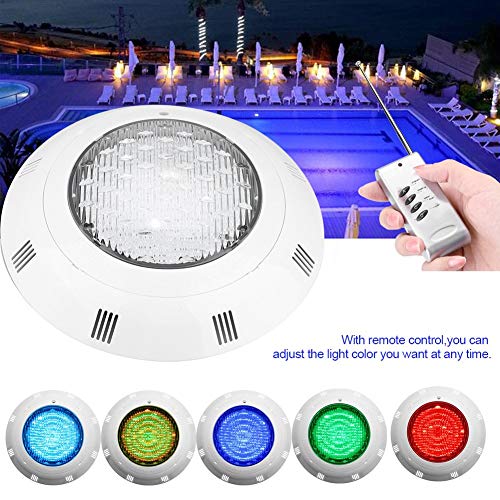 30W Bombilla LED Sumergible Iluminación de Piscinas 300 LED, Luz LED Piscina con Control Remoto, Submersible Luz con Mando a Distancia Cambio de Color RGB LED Luz Sumergible