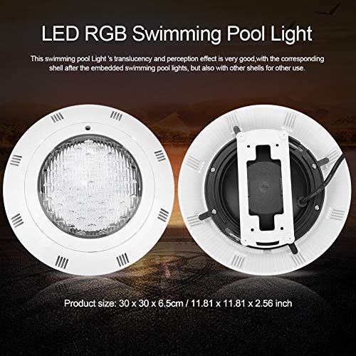30W Bombilla LED Sumergible Iluminación de Piscinas 300 LED, Luz LED Piscina con Control Remoto, Submersible Luz con Mando a Distancia Cambio de Color RGB LED Luz Sumergible