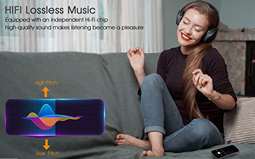 32GB Reproductor MP3 Bluetooth 4.2 Súper Ligero Gran Memoria Deportes IHOUMI Mp3 Player con Radio FM, Grabación de Voz, Podómetro,E-Book, Soporte SD USB TF hasta 128 GB Tarjeta