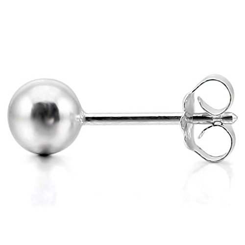 3~6mm Acero inoxidable Pendientes Conjunto - SODIAL(R)3~6mm 8 Pieza Acero inoxidable Semental Pendientes Bola Bola Bead Elegante Conjunto Set (4 Pares) Mujer