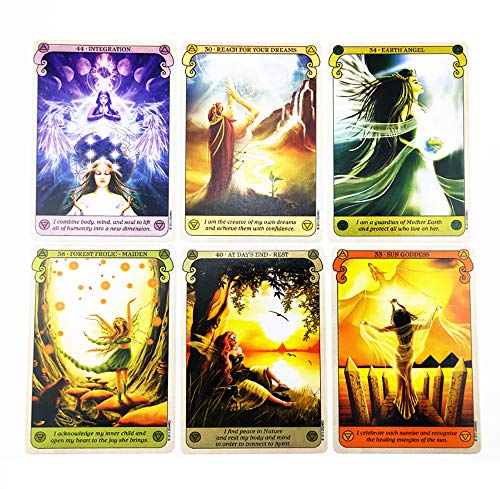 36pcs Conscious Spirit Oracle Cards Orientación Adivinación Fate Tarot Deck Juegos de Mesa Cartas de Tarot en inglés para Mujeres Juegos de Fiesta