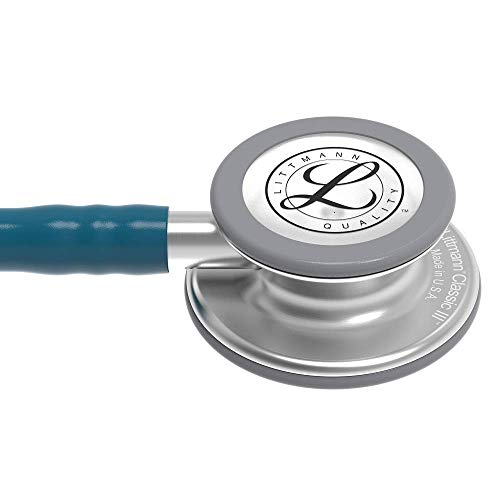 3M Littmann 5623 Classic III Fonendoscopio, Acero inoxidable, Azul Caribe, 69cm Longitud