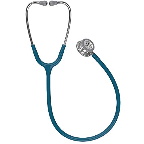 3M Littmann 5623 Classic III Fonendoscopio, Acero inoxidable, Azul Caribe, 69cm Longitud