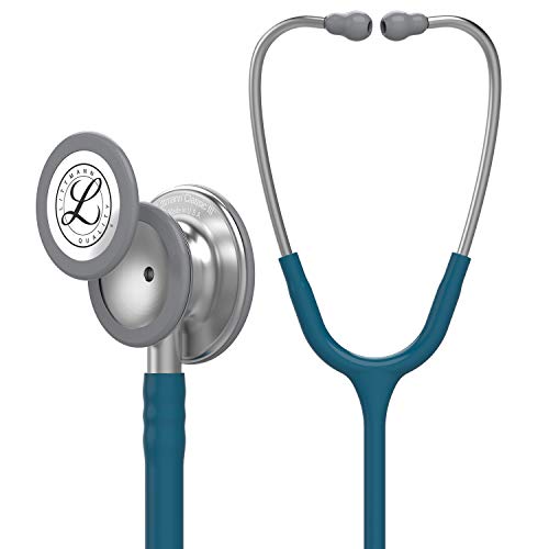 3M Littmann 5623 Classic III Fonendoscopio, Acero inoxidable, Azul Caribe, 69cm Longitud