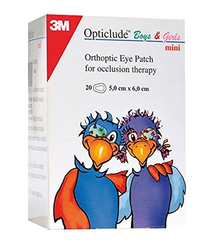 3M Opticlude 2537PE - Parches Ortocópicos para Niños y Niñas, Tamaño Mini
