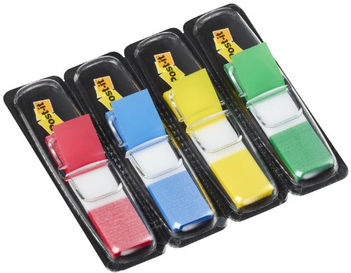 3M Post-it C50 - Organizador de escritorio – Incluye 1 bloc de notas, 4 x 35 Marcadores Index y 1 cinta adhesiva Scotch Magic – Dispensador de notas – Portalápices – color plateado