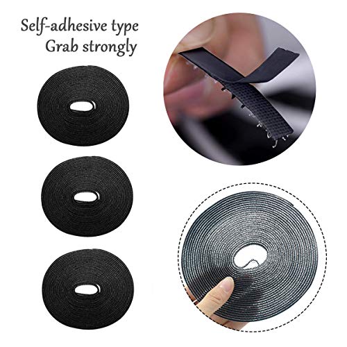 3Pcs Malla Mosquitera para Ventanas, 150 x 200cm Mosquitera Universal con 3 Rollos Cintas Autoadhesivas, Verano Protección de Insectos de Ventana, Fácil Instalar, se Puede Diy Cortar (Negro)