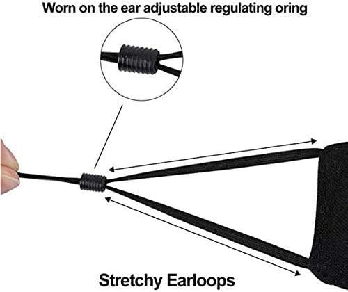 3Pcs Negro ??????????? reutilizable con 【10 Pcs】 Filtros de Carbón Activado,Fashion Protective,Usable en Interiores y Exteriores Unisex Dust Cotton,Lavable