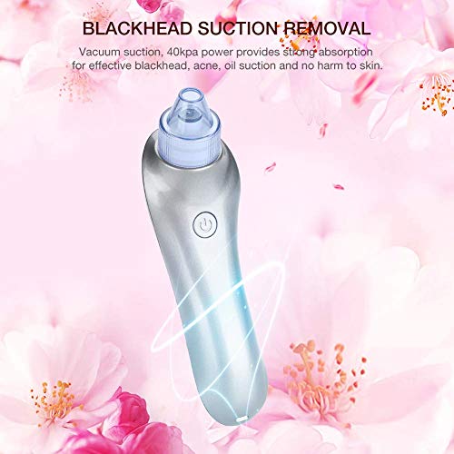 4 Cabezas reemplazables vacío del retiro de la espinilla, Dispositivo ultrasónico Pelar, Limpiador de poros acné succión Limpiador Facial del Cuidado (F1) kshu (Color : F2)