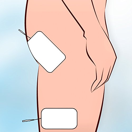 4 Electrodos anticelulitis de 12x7mm cm - para su aparato EMS electroestimulador - axion