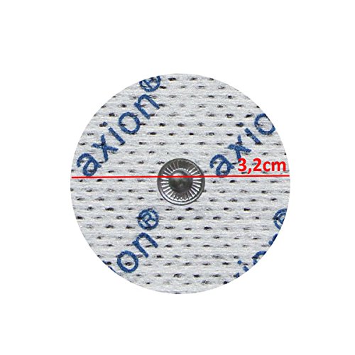 4 Electrodos redondos Ø 32mm - para su aparato TENS EMS electroestimulador VITALCONTROL & Beurer - axion