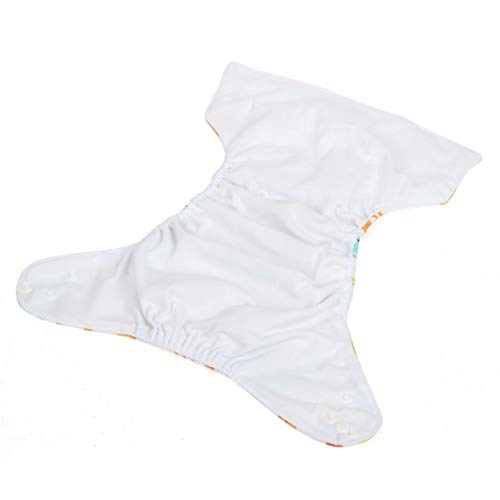 4 Piezas Baby Pocket Pañal Juego de Pañales de Tela Todo En Uno Cómodo Transpirable Reutilizable Pañales Lavables Insertos para Bebés y Niños Pequeños (Azul + Mono + Gato + Burro)