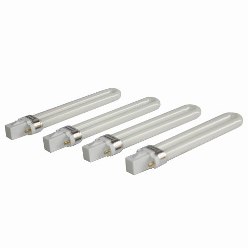 4 x Bombillas para lámparas UV 9 W para manicura (Gel – Tratamiento y secado UV