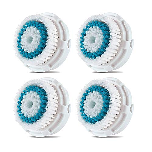 4 x cabezas de cepillo Cabezal de cepillo compatible para la limpieza facial con poros profundos de Clarisonic (Deep Pore).