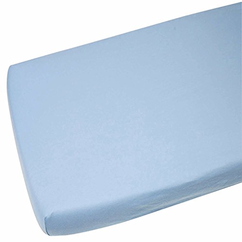 4 x sábana bajera ajustable Compatible con Chicco Next 2 Me 100% color azul