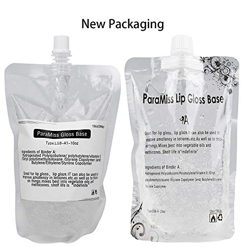 400 ML lip gloss base gel base de brillo de labios de grosor de labios, brillo de labios, base de bálsamo labial, DIY Lip Plumper, DIY Lip Maximize Non-Stick Lipsticks DIY Handmade Lip Gloss Glaze