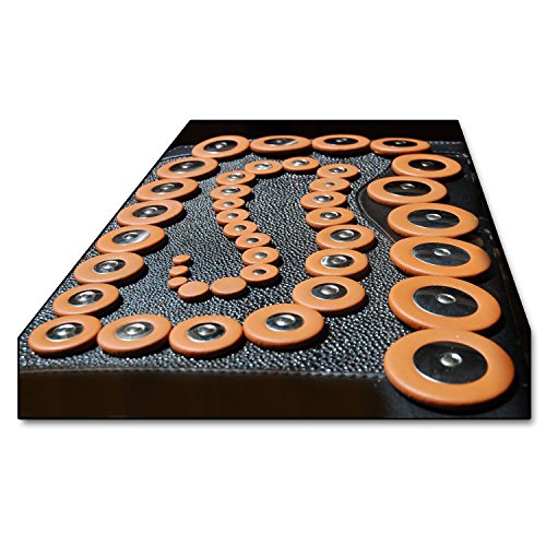 42 Zapatillas en cuero para Saxofón Alto Soundman® Resonadores en Metal Juego Universal Zapatilla 42 pcs