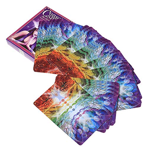 44 Uds Oracle Tarot Conscious Spirit Oracle Cards Oracle Card Board Deck Games Naipes para Amantes de los Juegos de Fiesta Familiar