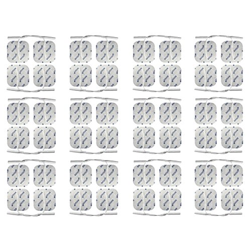 48 electrodos 4x4 cm - Parches universales para TENS y EMS - axión