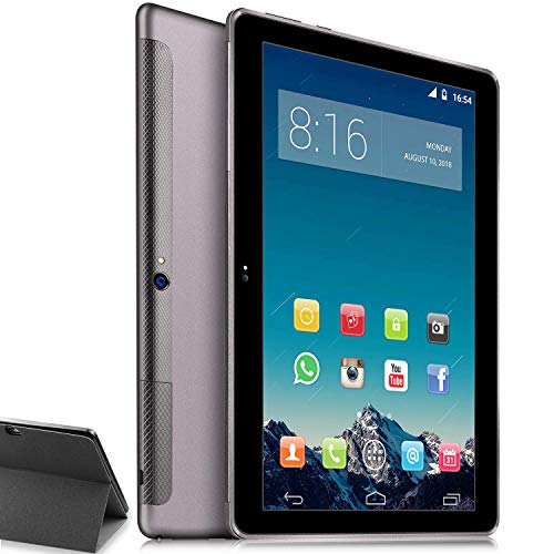 4G LTE Tablet 10 Pulgadas HD - TOSICDO Android 9.0 ,Quad Core,64GM ROM,4GB RAM,Doble Altavoz Estéreo,WiFi/Bluetooth/GPS/OTG - Negro