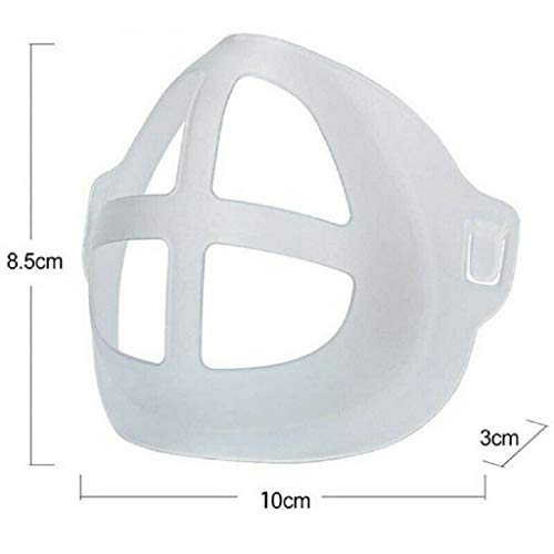5-20PCS Soporte de máscara 3D, más espacio para una respiración cómoda Lavable reutilizable, aumentar el espacio de respiración Ayuda a respirar suavemente (5)