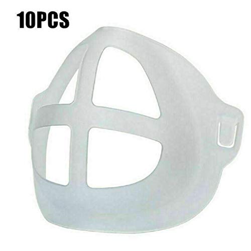 5-20PCS Soporte de máscara 3D, más espacio para una respiración cómoda Lavable reutilizable, aumentar el espacio de respiración Ayuda a respirar suavemente (5)